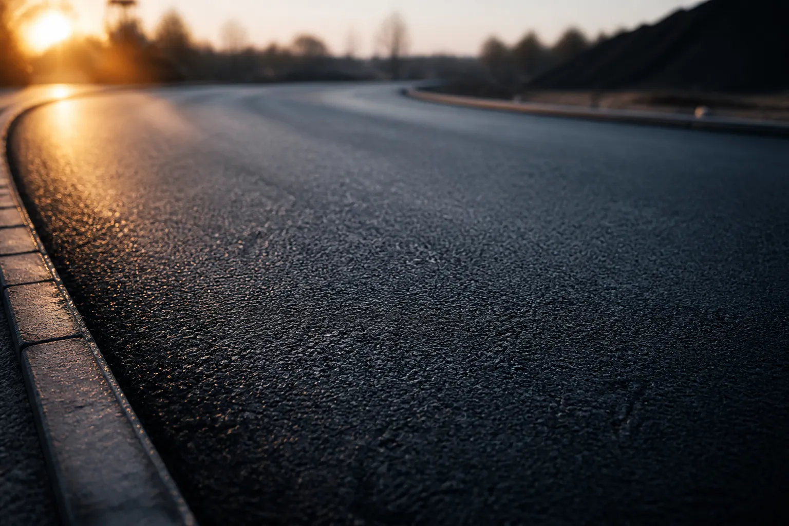 Fresh asphalt surface representing Florida Asphalt Solutions